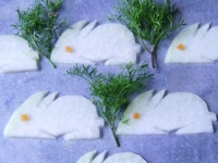 make-handmade Veggie Rabbits